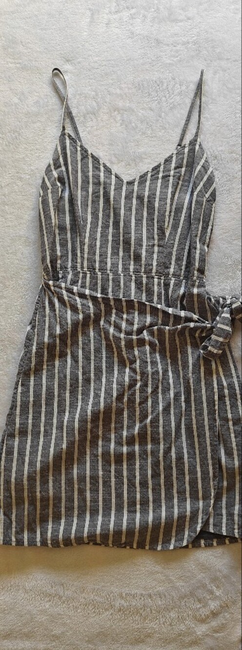 Abercrombie & Fitch Wrap Front Mini Dress with Tie XS